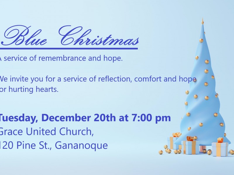 Blue Christmas Service - December 20th at 7:00pm