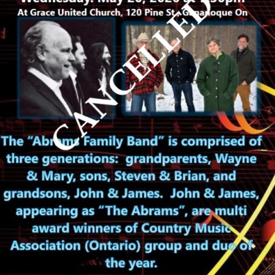 The Abrams Family live in Concert - CANCELLED